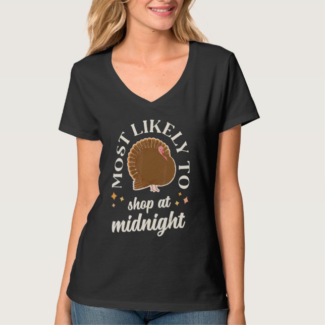 Shop At Midnight Family Thanksgiving 2022 Matching T-Shirt (Front)