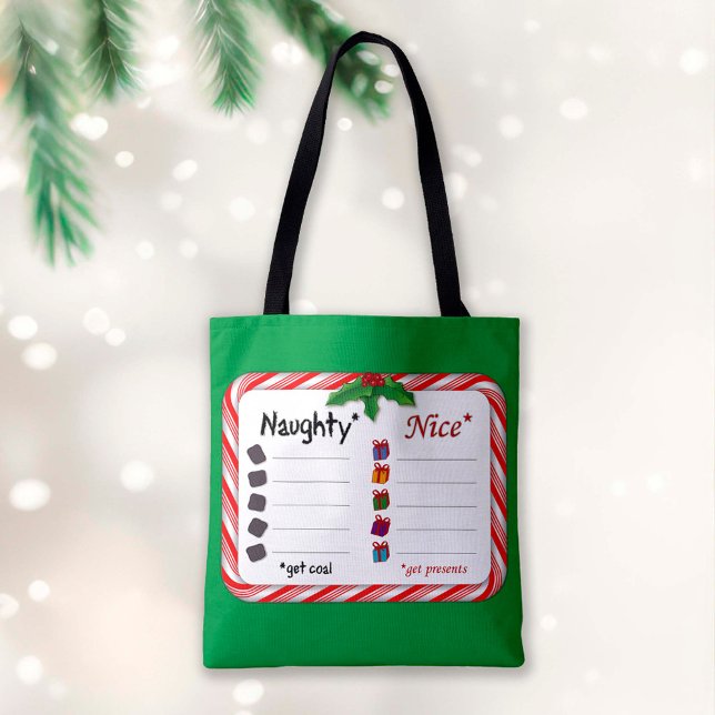 Shop for the Naughty or Nice Tote Bag (Creator Uploaded)