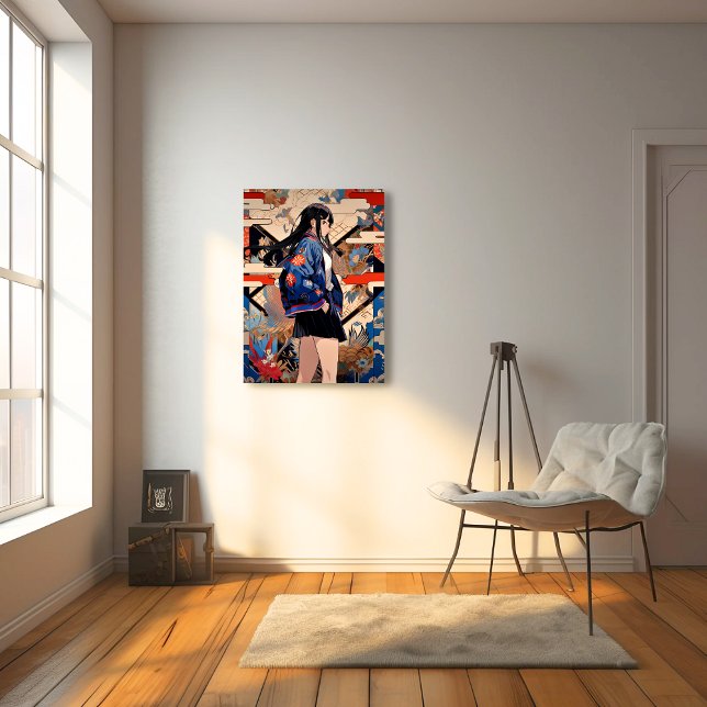 [SHOP Limited Illustration] Japanese Pattern JK Po Photo Print (Creator Uploaded)