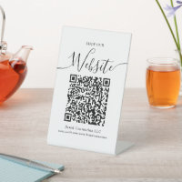 Shop our Website QR Code Business Company Name