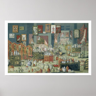 Shop Selling Chinese Goods, mid-18th century (cera Poster