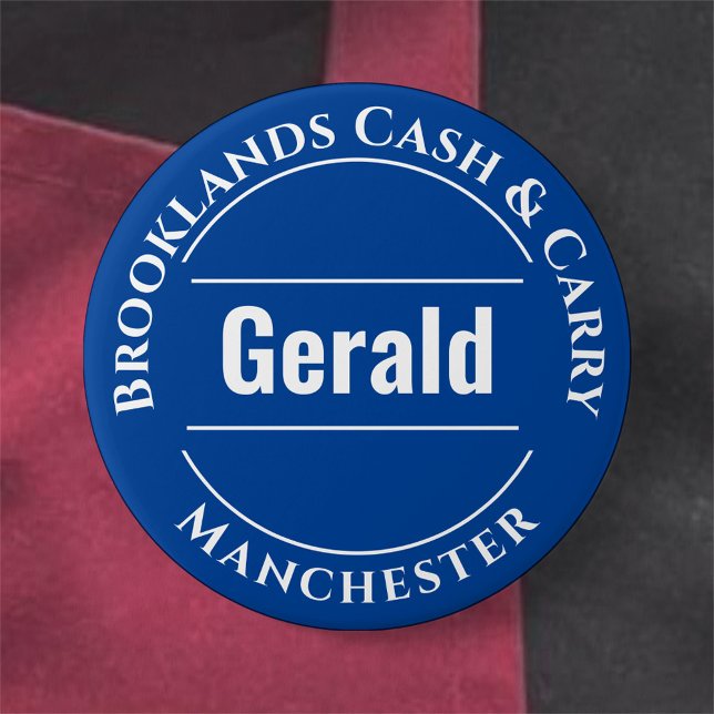 Shop Staff or Shop Worker Button Badge (Creator Uploaded)