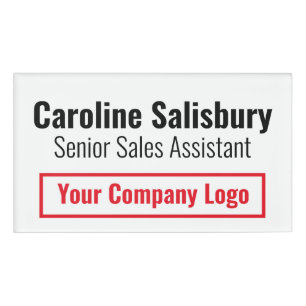 Shop, Store, or Company Name Badge