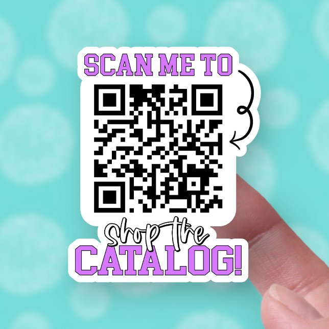 Shop The Catalogue Purple QR Code Small Business (Creator Uploaded)