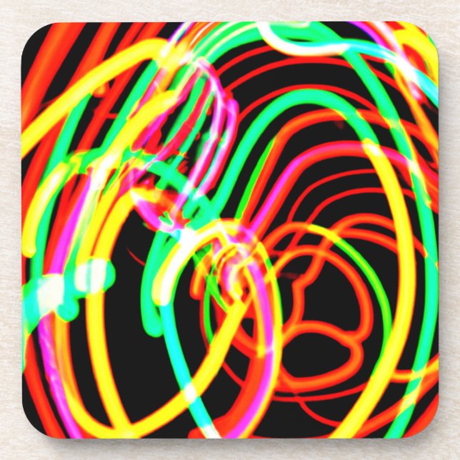 Shop the Latest Neon Patterns Collection  Coaster (Front)