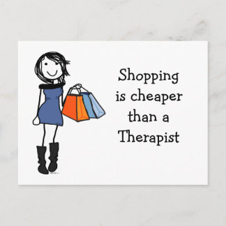 Shop til u drop Postcard Invite