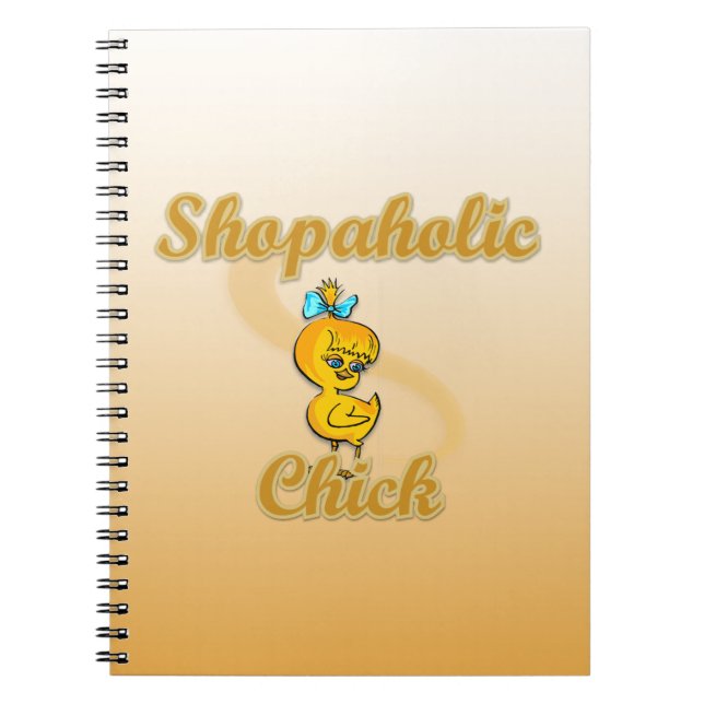 Shopaholic Chick Spiral Notebook (Front)