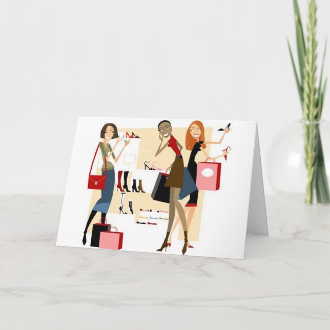 Shopaholic Greeting Cards (Front)
