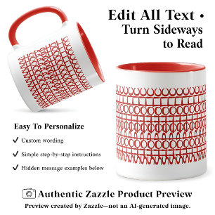 Shopaholic Hidden Message 131RW Funny Quote Mug