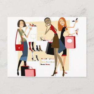 Shopaholic Postcard