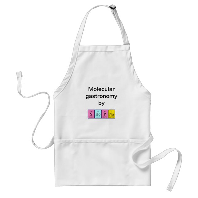 Shopna periodic table name apron (Front)