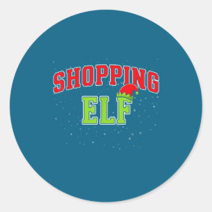 Shopng Elf Christmas Family Matching Group Xmas Sh Classic Round Sticker