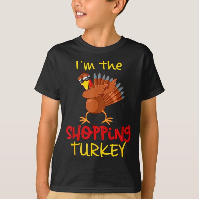 Shopng Turkey Matching Family Group Thanksgiving P T-Shirt (Front)
