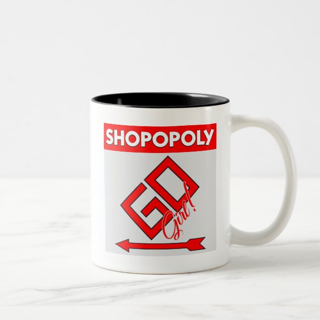 Shopopoly Two-Tone Coffee Mug (Right)