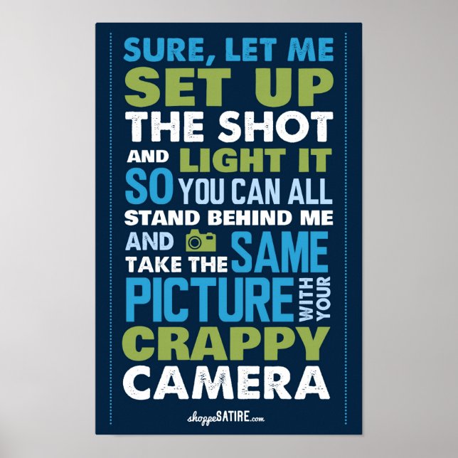 Shoppe Satire - Humour for Photographers Poster (Front)