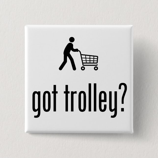 Shopping 15 Cm Square Badge (Front)