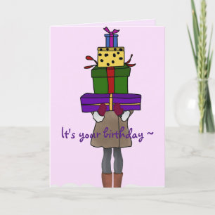 SHOPPING BIRTHDAY CARD