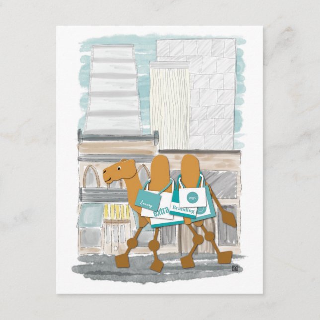 Shopping Camel Postcard 10-pack (Front)