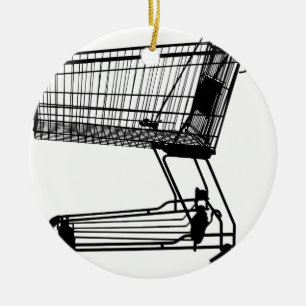 Shopping Cart Ceramic Tree Decoration