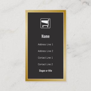 Shopping Cart Icon Business Card