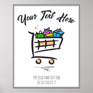 Shopping Cart. Promotion / Winter Sale Poster