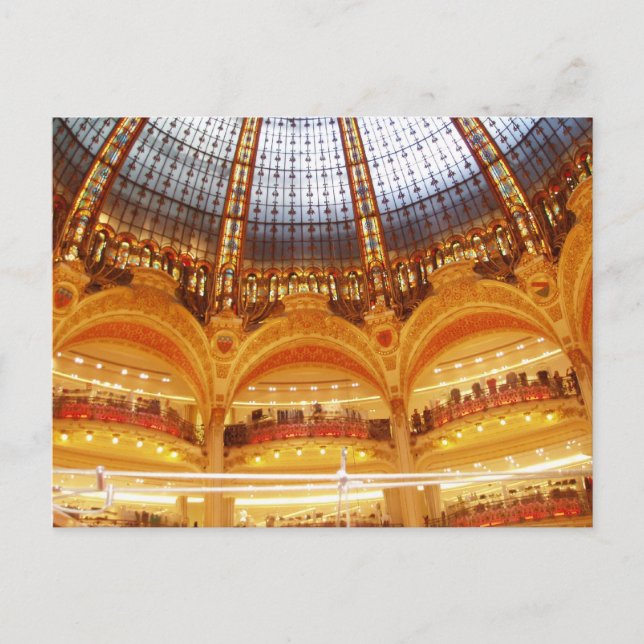 Shopping centre in Paris Postcard (Front)