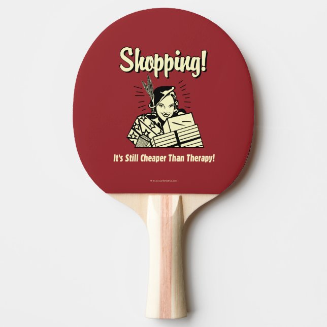 Shopping: Cheaper Than Therapy Ping Pong Paddle (Front)