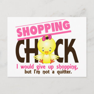 Shopping Chick 2 Postcard