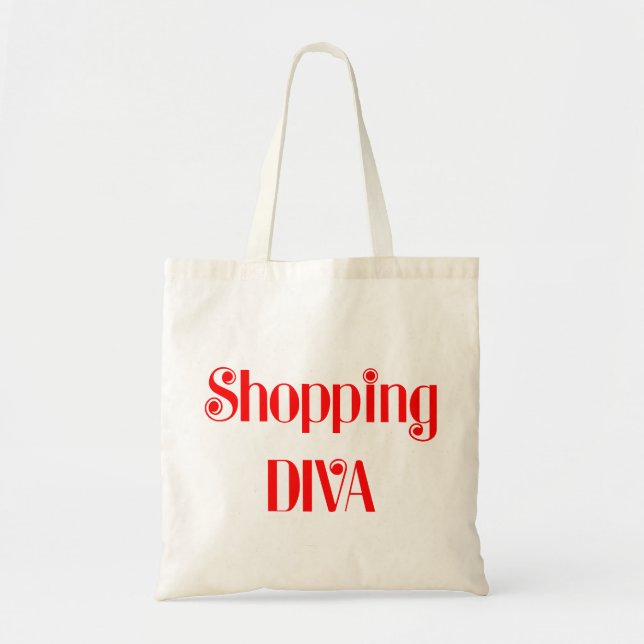 Shopping Diva Tote Bag (Front)