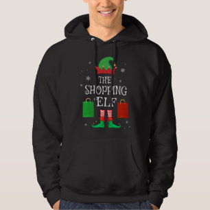 Shopping Elf Family Matching Christmas Shopper Hoodie