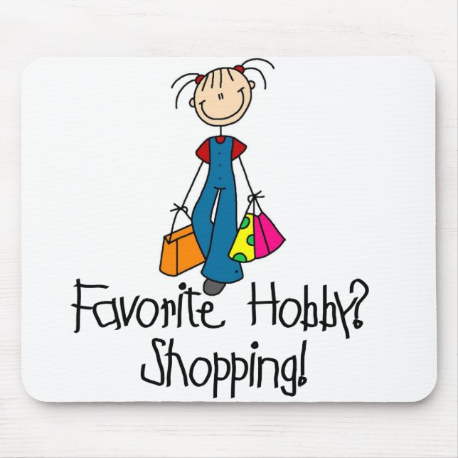 Shopping Favourite Hobby Mousepad (Front)