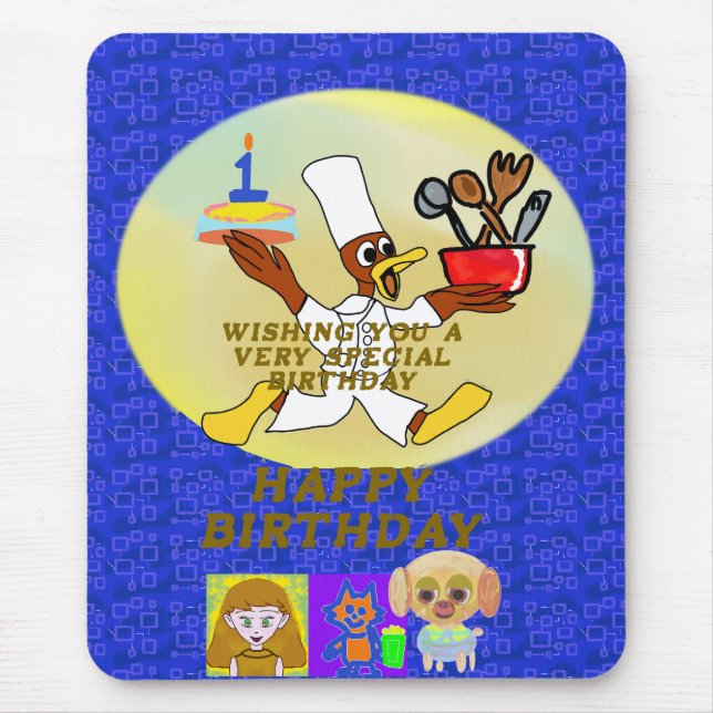 Shopping for a Birthday Party  Mouse Pad (Front)