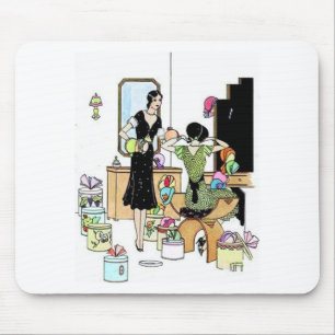 Shopping for hats mouse pad