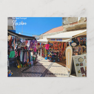 Shopping in Nazare, Portugal  Postcard