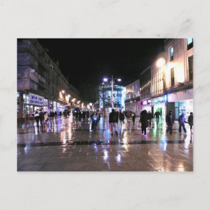 Shopping in the Rain Postcard