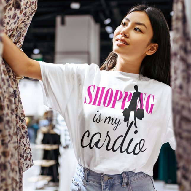 Shopping Is My Cardio Graphic Print (v1) T-Shirt (Creator Uploaded)
