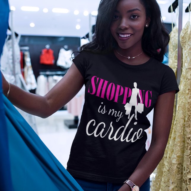 Shopping Is My Cardio Graphic Print (v2) T-Shirt (Creator Uploaded)