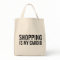 SHOPPING IS MY CARDIO Tote Bag