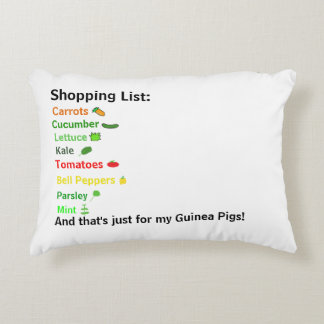 Shopping List Decorative Cushion
