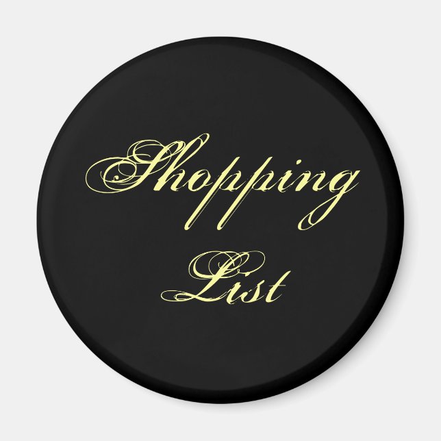 Shopping List Magnet (Front)