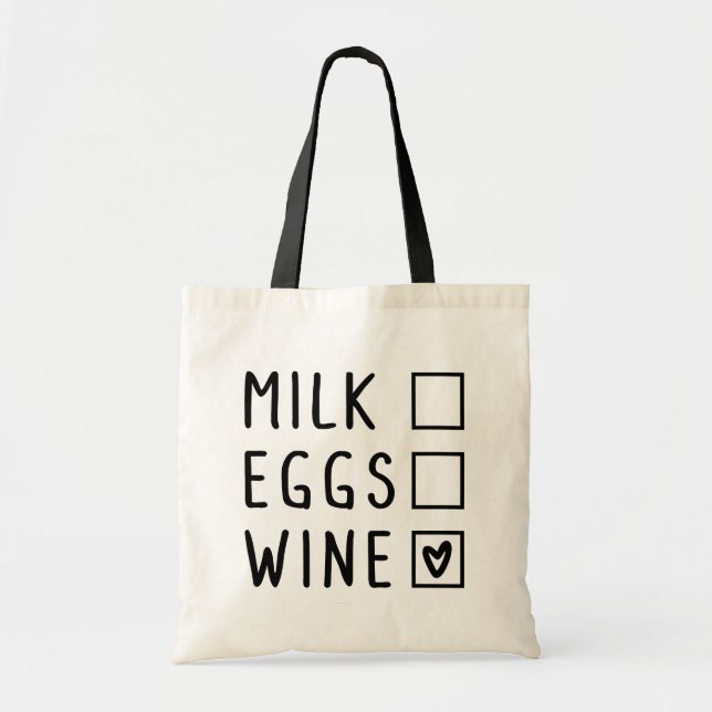 Shopping List Tote Bag (Front)