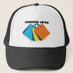 Shopping Lover Image with Text Lovely Pick-Cap Trucker Hat