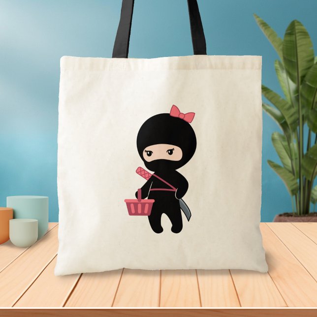Shopping Ninja Girl Tote Bag (Creator Uploaded)