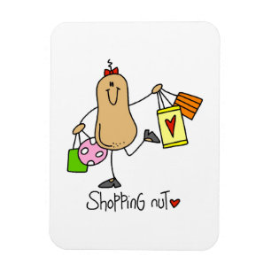 Shopping Nut T-shirts and Gifts Magnet