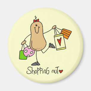 Shopping Nut T-shirts and Gifts Magnet