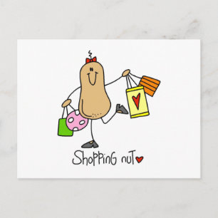 Shopping Nut T-shirts and Gifts Postcard