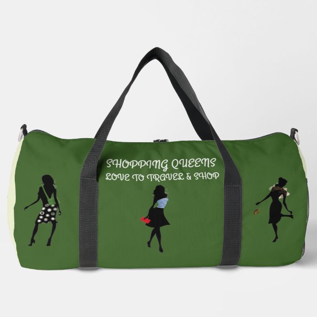 Shopping Queen Collection-Ladies Large Duffle Bag (Front)