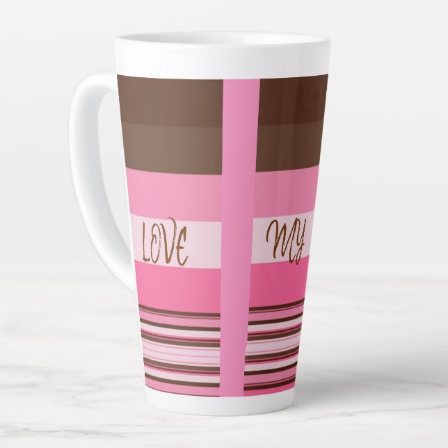 SHOPPING QUEEN COLLECTION Ladies Latte Mug (Left Angle)