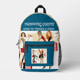 Shopping Queen Collection - Ladies Printed Backpack