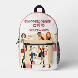Shopping Queen Collection - Ladies  Printed Backpack